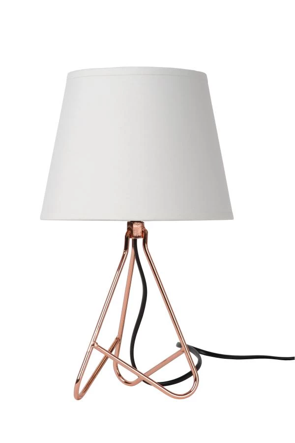 Lucide GITTA - Table lamp - Ø 17 cm - 1xE14 - Copper - turned off